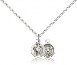 Petite Round St. Benedict Medal [BM0650]