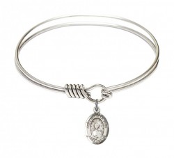 Smooth Bangle Bracelet with Our Lady of la Vang Charm [BRS9115]