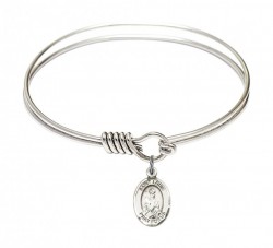 Smooth Bangle Bracelet with a Saint Louis Charm [BRS9081]