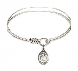 Smooth Bangle Bracelet with a Saint Philip the Apostle Charm [BRS9083]