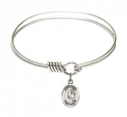 Smooth Bangle Bracelet with a Saint Regis Charm [BRS9380]