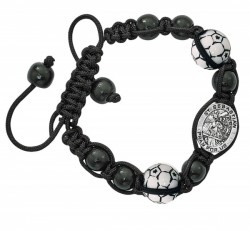 Soccer Bracelet with Saint Sebastian Medal [MV1029]