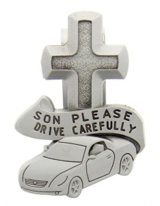 Son Please Drive Carefully Visor Clip [AU0108]