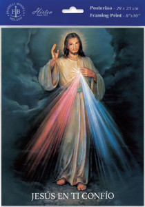 Spanish Divine Mercy Print - Sold in 3 per pack [HFA1117]