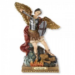 Spanish Saint Michael 8 Inch High Statue [CBST096]