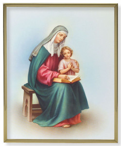 St. Anne 8x10 Gold Trim Plaque [HFA0159]