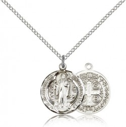 Round St. Benedict Medallion - 3 sizes available [CM2077]