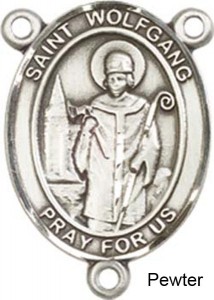 St. Benedict Rosary Centerpiece Sterling Silver or Pewter [BLCR0421]