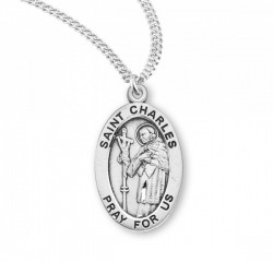 St. Charles Borromeo Oval Medal [HMM3083]