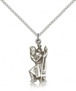 Figure of St. Christopher Necklace [BM0691]