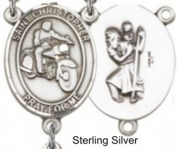 St. Christopher Motorcycle Centerpiece [BLRC8185]
