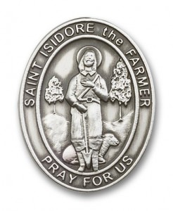St. Isidore the Farmer Oval Visor Clip [AUBVC097]