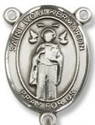 St. Ivo Sterling Silver Rosary Centerpiece [BLRC006]