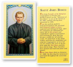 St. John Bosco Biography Laminated Prayer Card [HPR468]