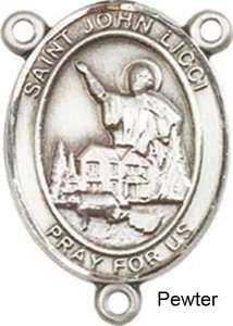 St. John Licci Rosary Centerpiece Sterling Silver or Pewter [BLCR0456]