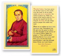 St. John Neumann Pray For Us Laminated Prayer Card [HPR473]