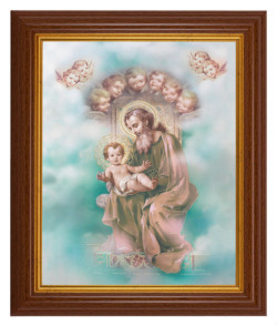 St. Joseph 8x10 Textured Artboard Dark Walnut Frame [HFA5545]