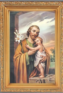 St. Joseph Antique Gold Framed Print [HFA0050]