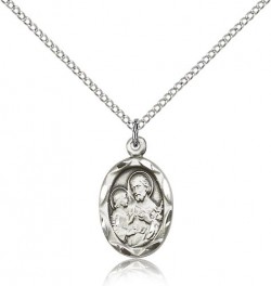 Small St. Joseph Medal Oval with Scalloped Edge [CM2283]
