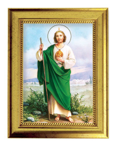 St. Jude 5x7 Print in Gold-Leaf Frame [HFA5215]
