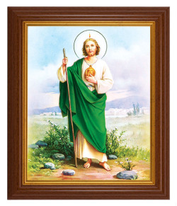 St. Jude 8x10 Textured Artboard Dark Walnut Frame [HFA5518]