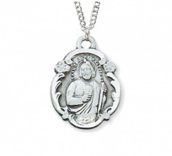 St. Jude Medal Sterling Silver [MVM1026]