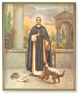 St. Martin de Porres 8x10 Gold Trim Plaque [HFA0179]