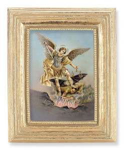 St. Michael 2.5x3.5 Print Under Glass [HFA5288]
