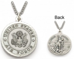 St. Michael U.S. Air Force Medal 1 inch with Chain [SM0066]