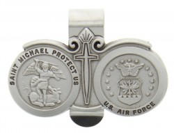 St. Michael U.S. Air Force Visor Clip Pewter [AU1026]