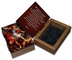 St. Michael Wood Keepsake Box [NGK009]