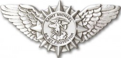 St. Michael with Wings Visor Clip [AUBVC033]