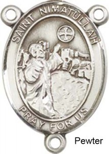 St. Nimatullah Rosary Centerpiece Sterling Silver or Pewter [BLCR0437]