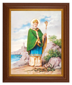 St. Patrick 8x10 Textured Artboard Dark Walnut Frame [HFA5547]