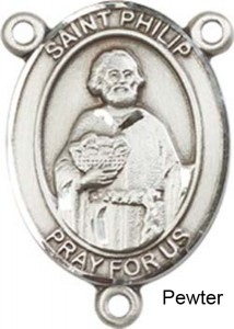 St. Philip the Apostle Rosary Centerpiece Sterling Silver or Pewter [BLCR0250]