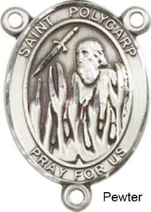 St. Polycarp Rosary Centerpiece Sterling Silver or Pewter [BLCP1001]