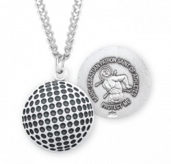 St. Sebastian Golf Medal Sterling Silver [HMM1069]