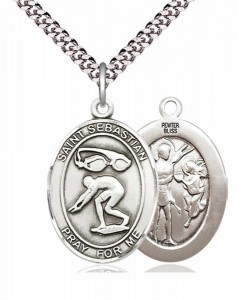 St. Sebastian Swimming Medal [EN6546]
