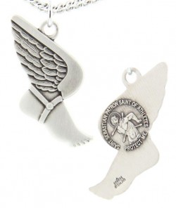 St. Sebastian Track Medal Sterling Silver [HMM1072]