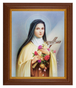 St. Therese 8x10 Textured Artboard Dark Walnut Frame [HFA5521]