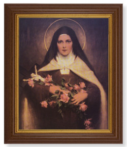 St. Therese 8x10 Textured Artboard Dark Walnut Frame [HFA5571]
