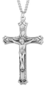 Tear Drop Accents Crucifix Pendant [HM0754]