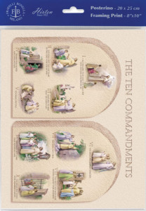 Ten Commandments Print - Sold in 3 per pack [HFA1179]