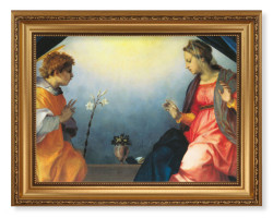 The Annunciation by Andrea del Sarto 12x16 Framed Print Artboard [HFA5114]