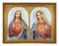 The Sacred Hearts with Halos 19x27Framed Print Artboard [HFA5164]