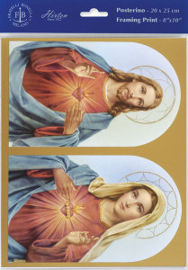 The Sacred Hearts Print - Sold in 3 per pack [HFA1112]