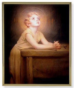 Thy Will Be Done Gold Frame 8x10 Plaque [HFA4884]