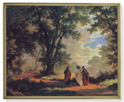 Way to Emmaus Gold Frame 11x14 Plaque [HFA4947]