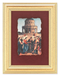 Wedding at Cana 5x6.5 Velvet Back Gold Frame [HFA4698]