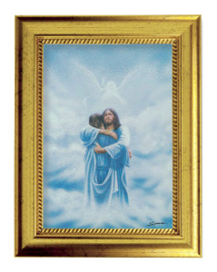 Welcome Home 5x7 Print in Gold-Leaf Frame [HFA5262]